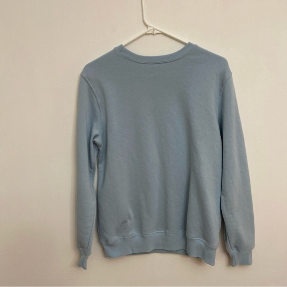 Disney Mickey Mouse & Minnie Sweatshirt Junior's M Blue Classic Cotton Blend - Picture 3 of 4